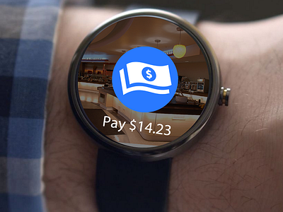 Payment on Moto360 Circle UI Concept Design android circle circular interface moto360 payment ui user watch wear