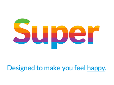 Super happy logo super