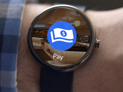 Payment on Moto360 Circle UI Concept Design android concept design mobile moto360 payments wear wearables