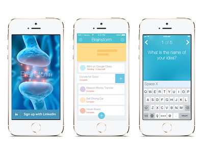 Brainstorm Mobile App Product Design