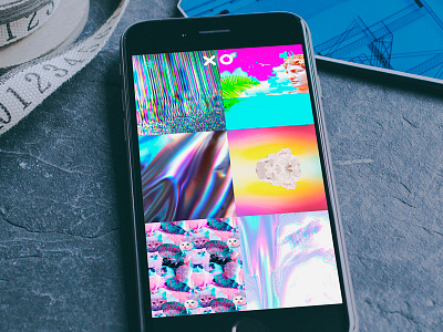 Fluorescent Static XO Superfuture app mobile xo