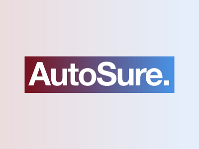 Autosure branding logo typography vector