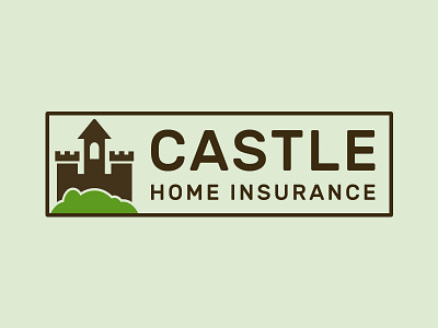 Castle Home Insurance branding icon logo typography vector