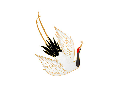 鹤 design illustration logo