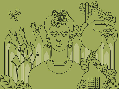 Frida Kahlo frida kahlo illustration portrait