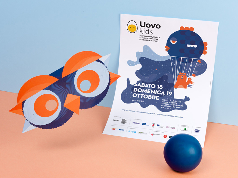 Uovo Kids 2014 illustration uovo kids children mask tattoo bear owl fish graphic brand