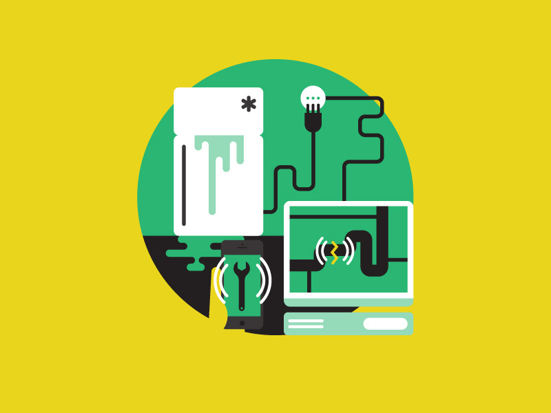 Smart Tecnologies illustration vector illustrator industry europe smart meter smart grid energy save