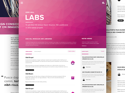 Odd Labs clean design flat minimalist ui ui ux web