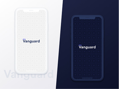 Vangruard App splash screen app design mobile ui