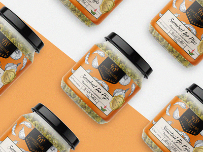 Sambal Label Design branding design illustration label logo packaging