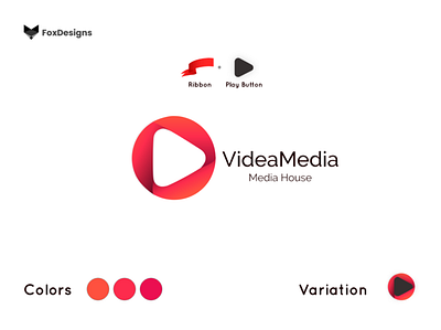 VideaMedia - Client's Work branding design illustration logo logo design logodesign logos logotype media media logo minimal play button relaway typogaphy ui design video