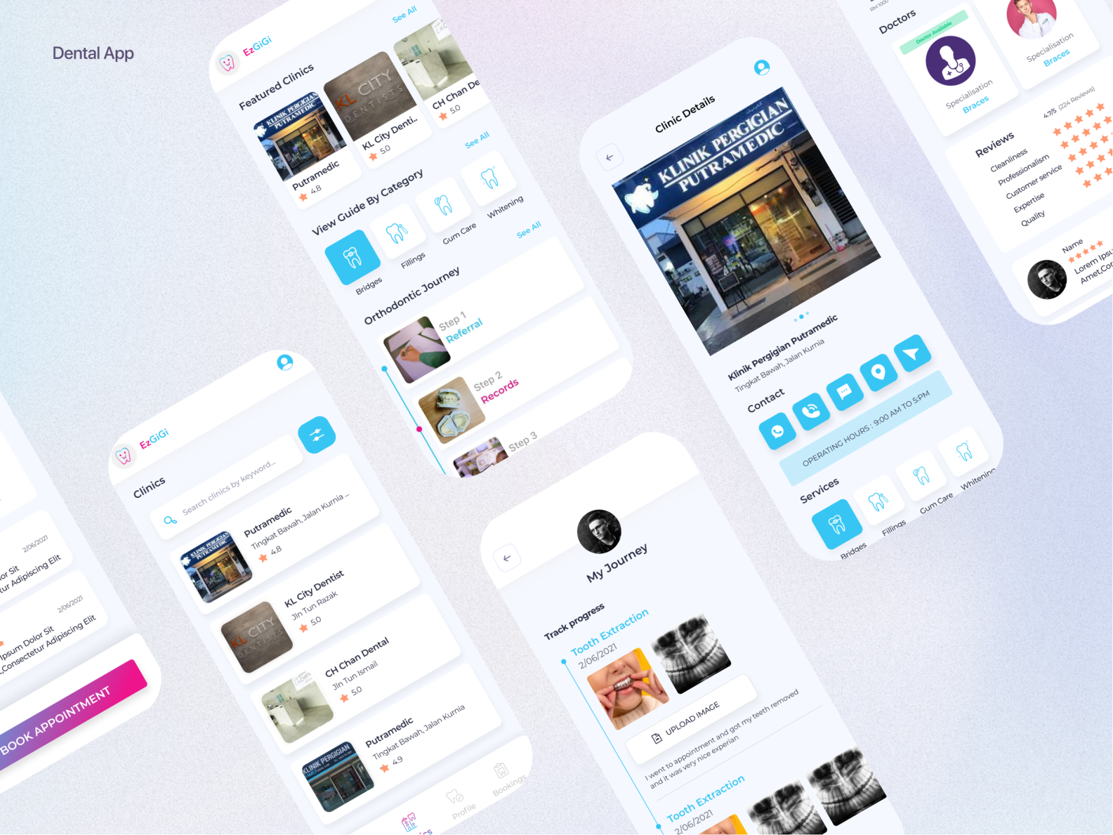 Dental App Design - UI UX by Bilal Ahmed on Dribbble