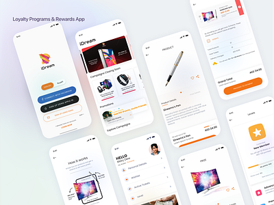 Loyalty Programs & Rewards App Design - UI UX 3d animation app branding cart design design draw app ecommerce app graphic design illustration level logo loyality program member app minimal motion graphics typography ui ui design win and lose app