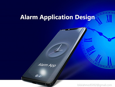 Alarm Application Design branding design flat illustration logo minimal typography ui ui design ux