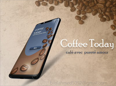 Coffee Today - café avec pureté amour | I animation coffee bean design flat illustration logo minimal typography ui design ux vector