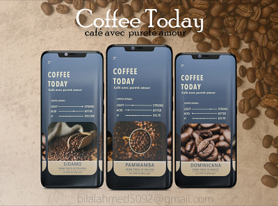 Coffee Today - café avec pureté amour | II animation app branding design flat illustration logo minimal typography ui design vector