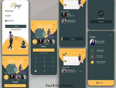 I Pay Application - XD account animation app art bank application branding design flat illustration logo minimal money app paying application typography ui design uidesign user interface ux ux ui website