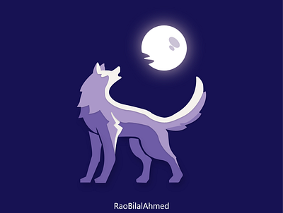 Wolf of Walled City - Illustration animal animation branding design flat illustration logo logodesign logos mascot minimal typography ui design ux