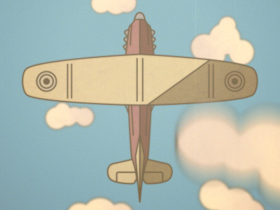 Bi-plane after effects airplane biplane design film illustrator motion design retro texture vintage