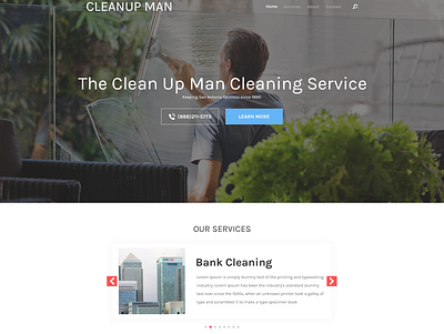 The Clean up man cleaning clean clean ui cleaning cleaning service corporate minimalist simple