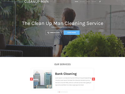 The Clean up man cleaning