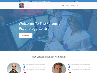 Design a website for a 'company of 2' expert psychologists - sim clean illustration minimalist psychologist simple