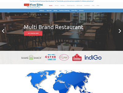 Multi-Brand Restaurant Website Redesign clean minimalist modern restaurant web page simple