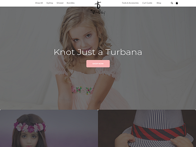 Seeking a DYNAMIC webdesign for our new Turban Baby fashion/beau clean fashion landingpage minimalist simple