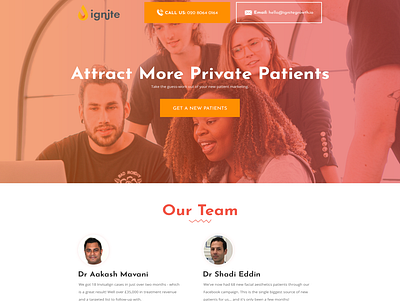 Fresh, new website for growing healthcare marketing agency clean marketing marketing agency minimalist modern simple web page