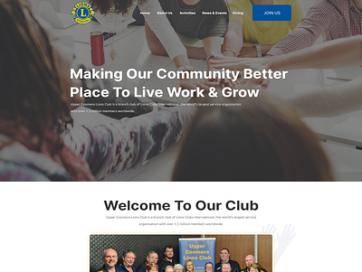 99nonprofits - Non-Profit Website for Upper Coomera Lions Club clean community minimalist modern non profit simple web page