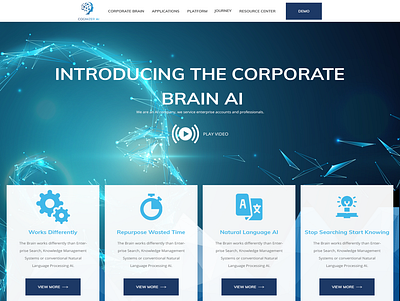 Cognizer ReImagined artificial intelligence brain platform technology web page