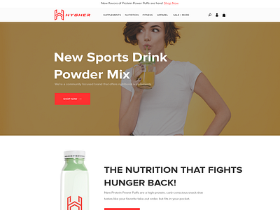 New Sports Drink Powder Mix Website