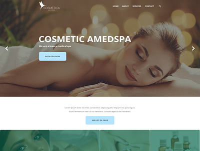 MED SPA WEBSITE DESIGN clean minimalist simple spa