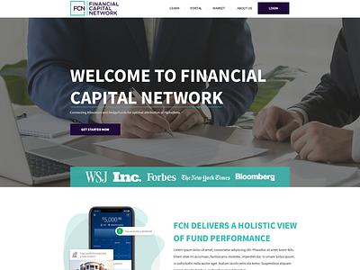 Website design for a FinTech company - FCN