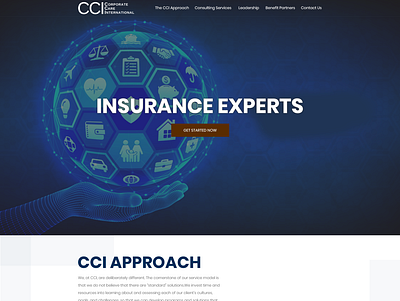 Stunning New design for our Insurance Agency! make us look AMAZI business clean corporate minimalist modern simple web page