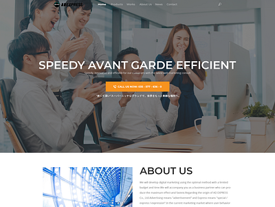 Corporate HP design (no cording) of Tokyo consulting company business clean minimalist modern simple web page