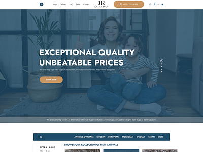 Design Home Page for E-Commerce Site