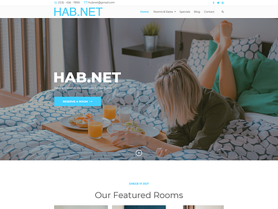 HAB.NET clean minimalist modern simple web page