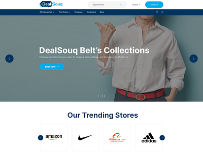 DealSouq.com clean ecommerce minimalist modern retail simple web page