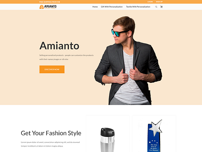 Design nice feeling Woocommerce Startpage clean fashion luxury minimalist simple web page