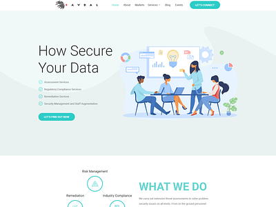 Engaging Cybersecurity Website Design that stands out from the p