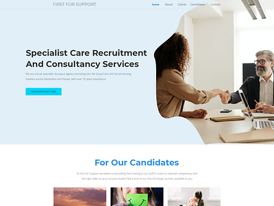 A full rebranding for a local recruitment agency. branding business clean consulting minimalist modern recruitment simple web page