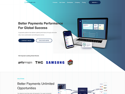 Design Payments Gateway Service Similar to Stripe clean minimalist modern onlinepayments technology web page