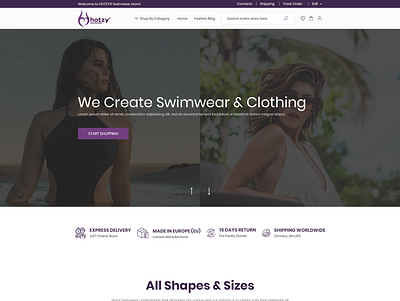 Restyle Swimwear website clean fashion minimalist modern product simple swimwear web page