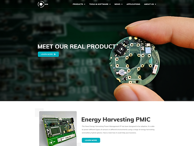 New Website Design for a Semiconductor Company clean modern product software