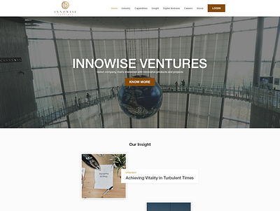redesign for a wordpress "Business Consulting Company" website clean company profile minimalist modern