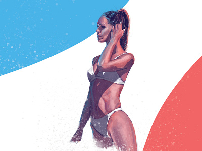 Summertime illustration photoshop