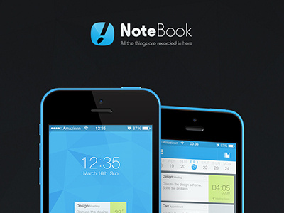 !NoteBook app app ui design