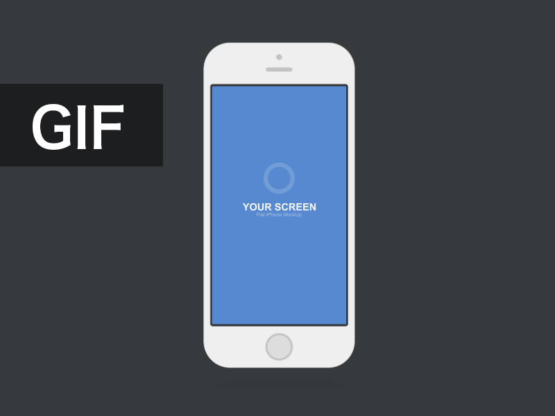 Flat Iphone Mockup by J.King☻ on Dribbble