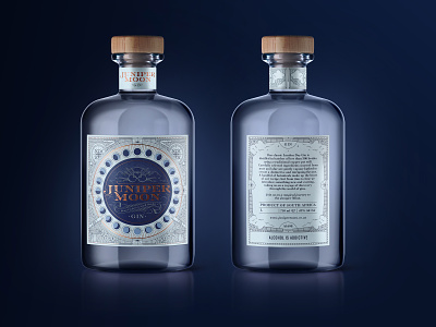 Juniper Moon Gin Packaging branding design gin gin branding illustration packaging design packaging designer